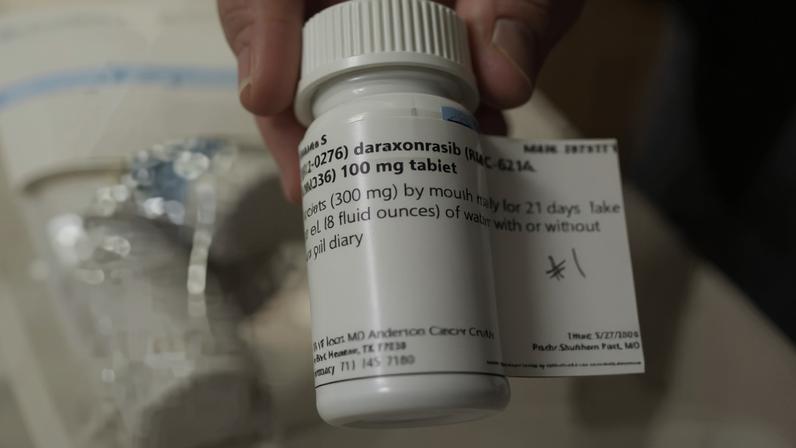 Medicamento que dobra a sobrevida de pacientes com câncer no pâncreas. — Foto: Reprodução/Tv Globo