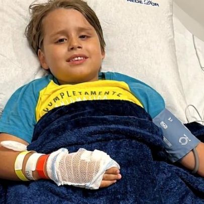Menino com tumor raro em SP faz cirurgia robótica