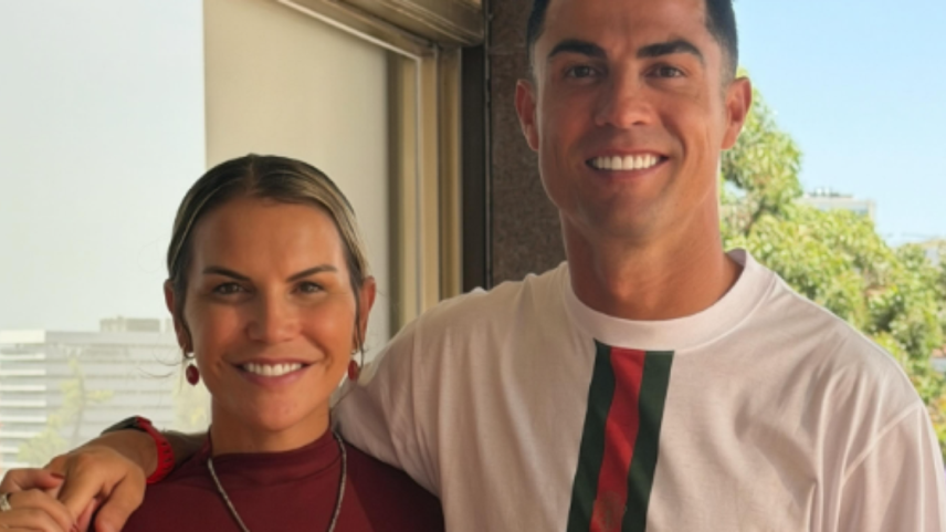 Katia Aveiro e o irmão Cristiano Ronaldo