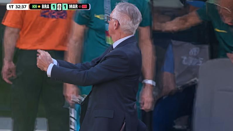 Ancelotti e Taffarel comemora gol de Vini Jr. pelo Brasil — Foto: Reprodução