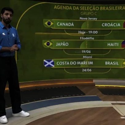 Globo erra adversário da Seleção na estreia da Copa do Mundo