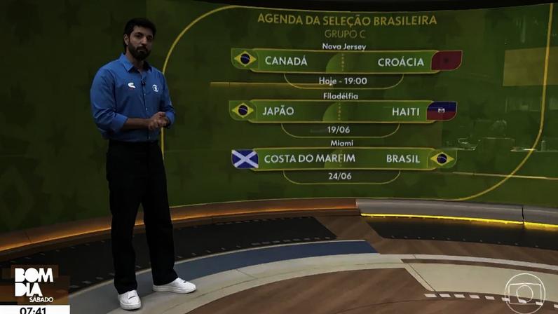 'Bom Dia Sábado' errou o adversário do Brasil