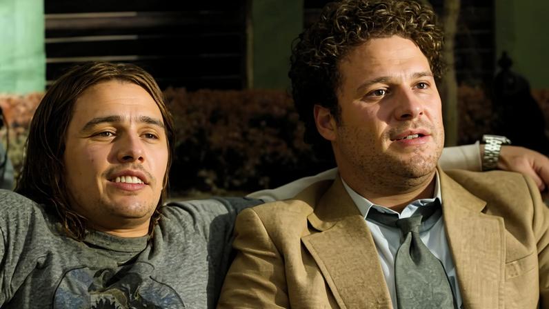 James Franco e Seth Rogen em Segurando as Pontas (2008) — Foto: Reprodução