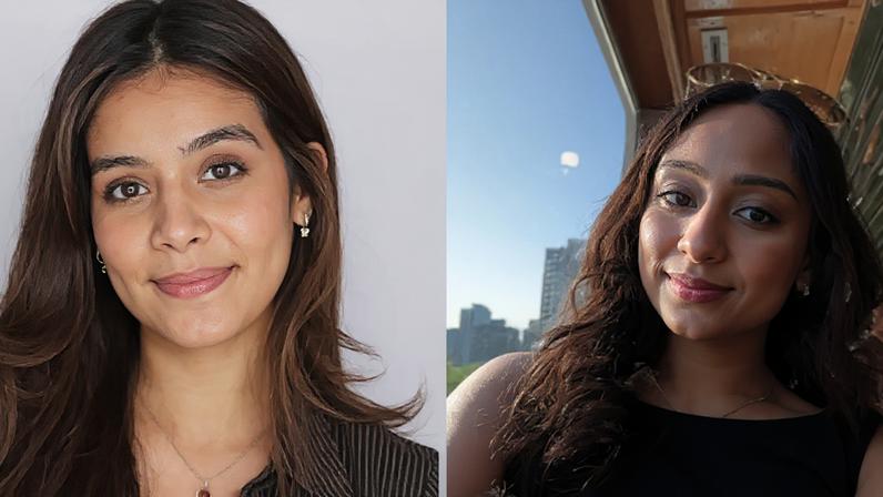 Harshita Nair, de 21 anos, e Mahial Sran, de 20