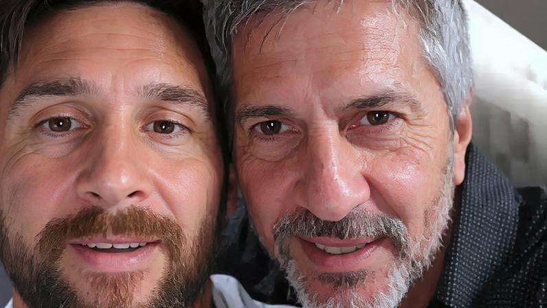 Lionel Messi está com o pai, Jorge, com problema de saúde