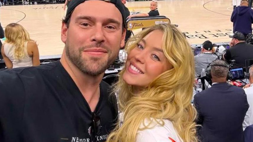 A atriz Sydney Sweeney com o namorado, o empresário Scooter Braun — Foto: Instagram