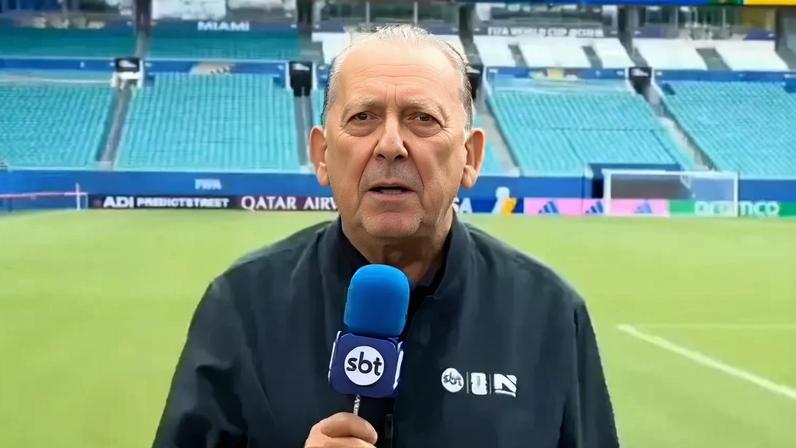Galvão Bueno na cobertura da Copa do Mundo