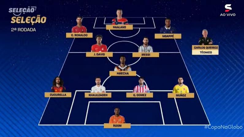Time da 2ª rodada do Seleção Copa — Foto: Reprodução