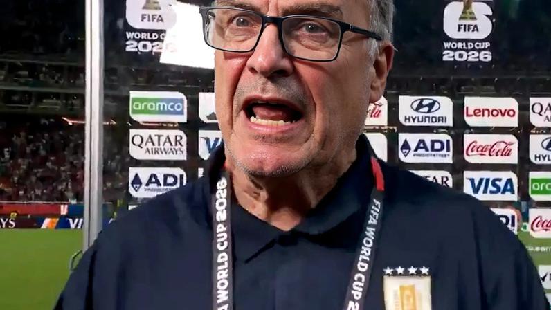 Bielsa grita com repórter