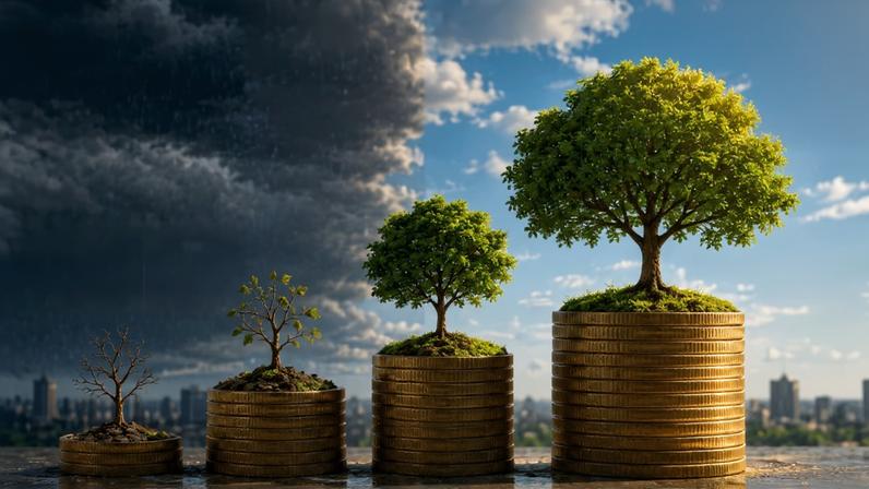 Eventos meteorológicos extremos na América do Sul terão impactos significativos e risco climático passa a ganhar cada vez mais relevância no Brasil. Imagem gerada com IA.
