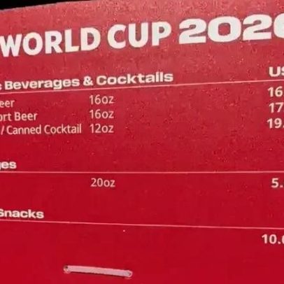 Cerveja mais barata nos jogos da Copa custa R$ 81