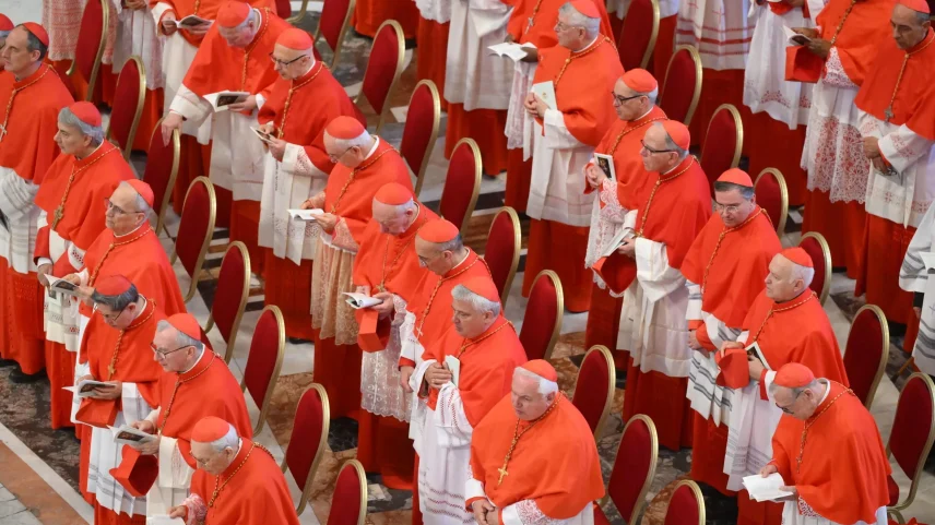 Todos os cardeais foram chamados a estar em Roma no fim de junho para mais um consistório extraordinário, o segundo do pontificado de Leão XIV. (Foto: Alessandro di Marco/EFE/EPA/Pool)
