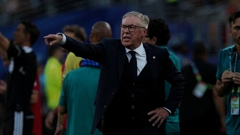 Carlo Ancelotti, técnico da seleção brasileira, durante Brasil x Marrocos na Copa do Mundo