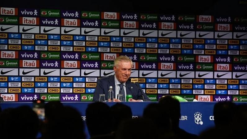 Carlo Ancelotti, técnico da seleção brasileira, em coletiva