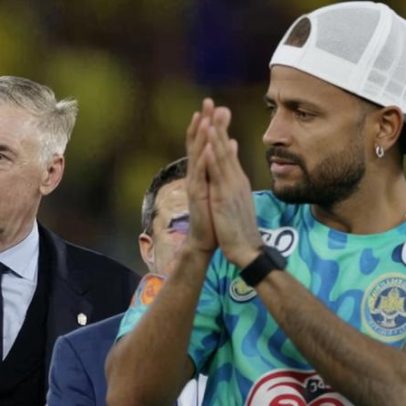 Ancelotti confirma Neymar disponível para duelo contra a Escócia