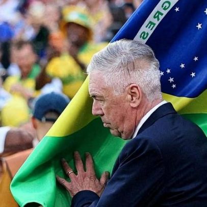 Ancelotti na estreia do Brasil: chicletes, cornetas e mudanças