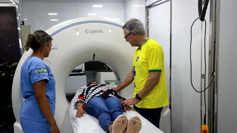 Ceilândia recebeu carreta com equipamentos para exames de imagem
