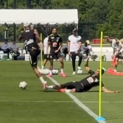 Casemiro faz carrinho em treino e afirma que foi apenas resenha