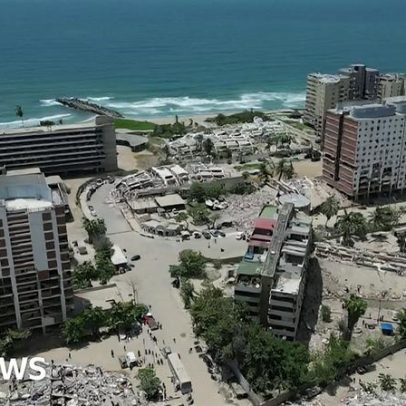 Imagens aéreas revelam a escala da destruição em La Guaira