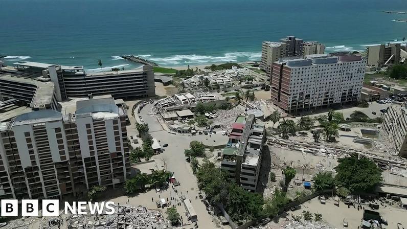 Imagens aéreas revelam a escala da destruição em La Guaira