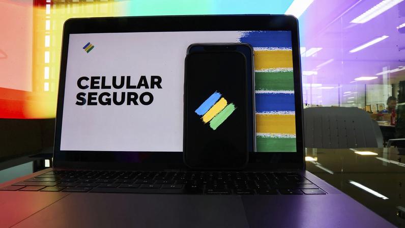 Imagem colorida de para ilustrar o aplicativo Celular Seguro - metrópoles