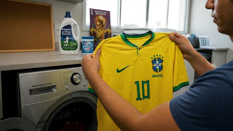 6 dicas para lavar a camisa do Brasil na máquina sem desbotar