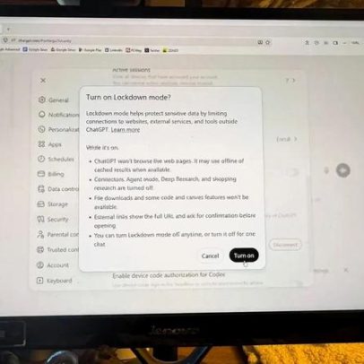 ChatGPT lança modo Lockdown para proteger dados e esclarecer funções