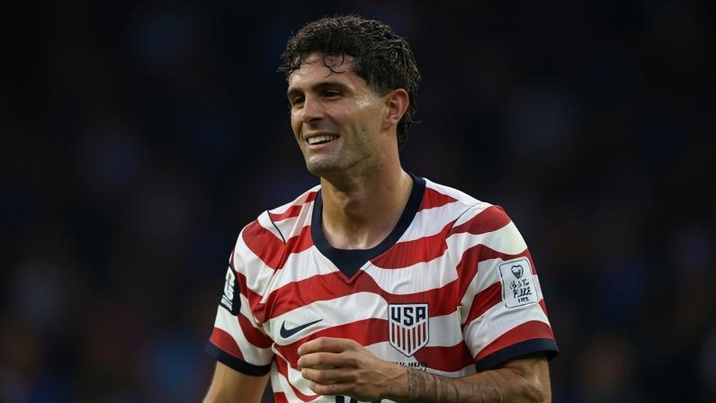 Christian Pulisic, atacante dos EUA, em ação na Copa do Mundo