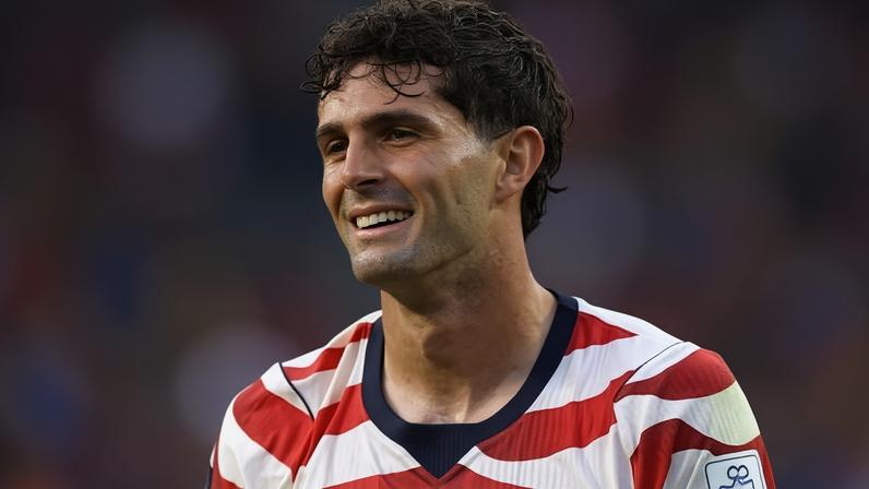 Christian Pulisic, atacante dos EUA, em ação na Copa do Mundo de 2026