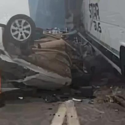 Acidente com pelo menos 15 veículos mobiliza Bombeiros na BR-262, Grande BH