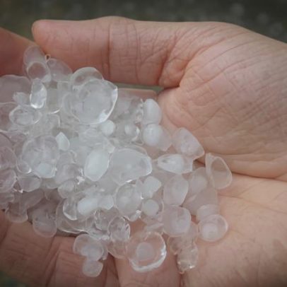 Chuva com granizo mantém 745 municípios de MG em alerta