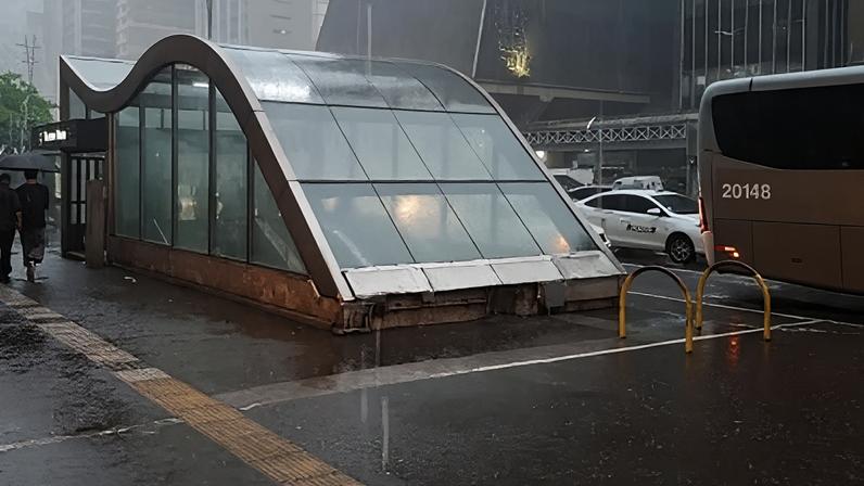Chuva intensa na cidade de São Paulo