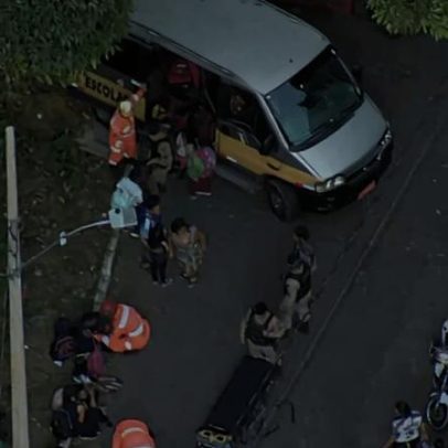 Acidente com van escolar em BH deixa pelo menos 10 crianças feridas