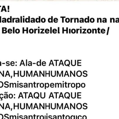Alerta durante ataque hacker à Defesa Civil de BH cita tornado e alienígena