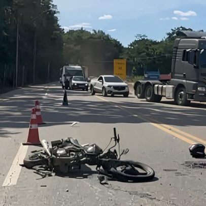 Motoqueiro morre em acidente entre duas motos na BR-116, Governador Valadares