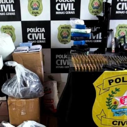 Polícia encontra bunker do CV com submetralhadora e laboratório de drogas em MG