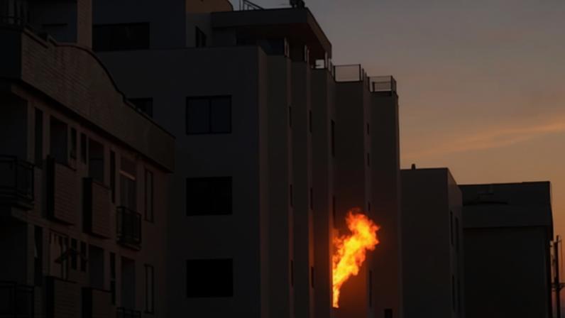 Chamas assustaram moradores do Castelo no fim da tarde desta segunda-feira