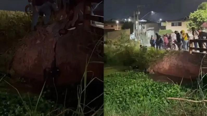 De acordo com as vítimas, militar foi a única pessoa que entrou na água para tentar o salvamento