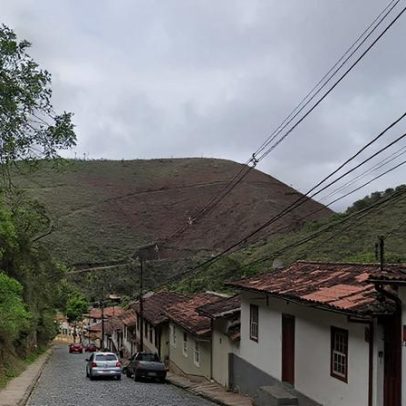 Suspeito furta drogaria, escala pedreira e foge durante operação em Ouro Preto