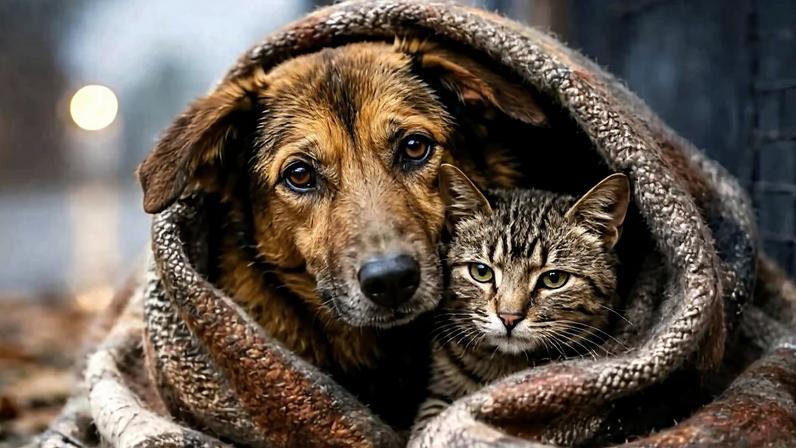 As baixas temperaturas podem ser cruéis para os animais abandonados