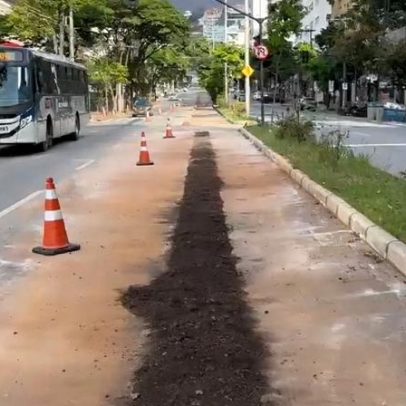 PBH inicia desmontagem da ciclovia da Afonso Pena após obra incompleta