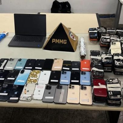 Polícia apreende 500 celulares e desarticula ponto de receptação em shopping de BH