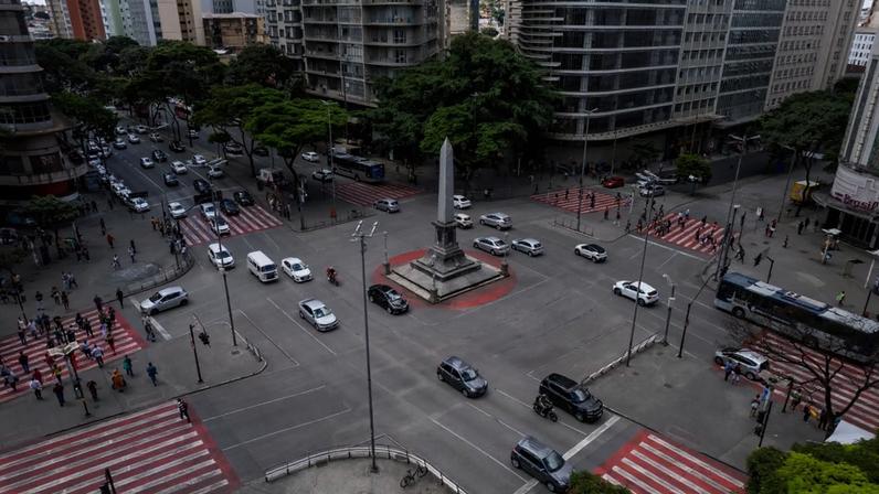 Praça Sete de Setembro, em Belo Horizonte