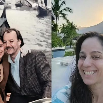 Claudia Mauro resgata fotos com PC Grande ao longo dos 32 anos de casamento
