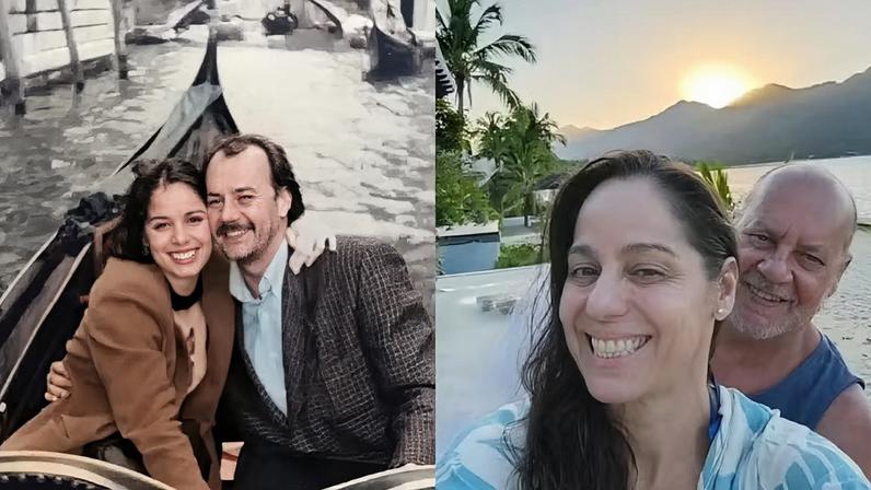 Claudia Mauro resgata fotos ao lado de PC Grande ao longo dos 32 anos de casamento — Foto: Reprodução/Instagram