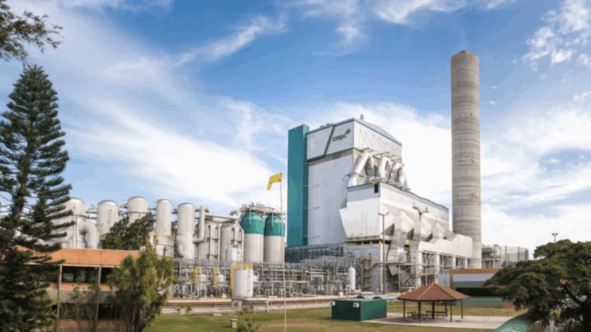 A multinacional chilena CMPC atua no Brasil desde 2009, com produção de celulose no Rio Grande do Sul; na imagem, uma das instalações da empresa