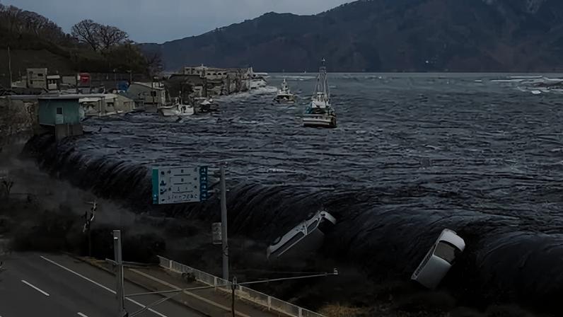 O terremoto que abalou o Japão em 2011 desencadeou um tsunam sobre a cidade de Miyako, no Japão