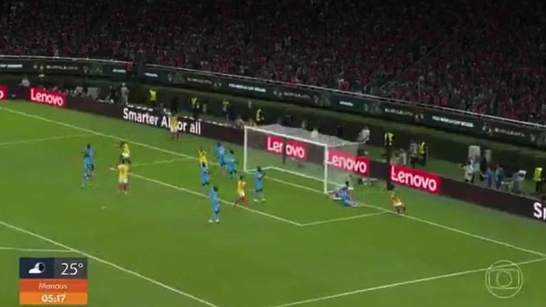 Seleção colombina garante classificação antecipada — Foto: Reprodução/TV Globo