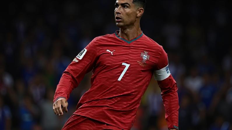Cristiano Ronaldo (Portugal) durante jogo contra o Uzbequistão, no dia 23.06.2026.