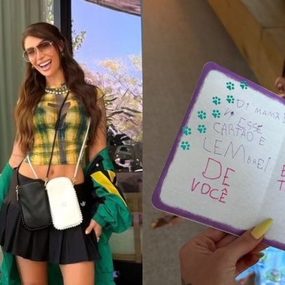 Bianca Andrade se emociona com presente fofo do filho Cris e celebra ser mãe